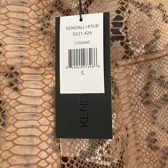 KENDALL and KYLIE Women's Snake Print high waisted Bike Shorts Size small - Picture 9 of 11